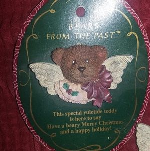 Christmas Angel bear pin
